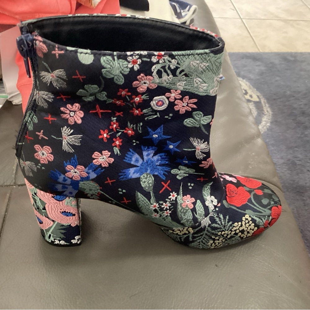 Metaphor Floral Ankle Boots - Multicolor
